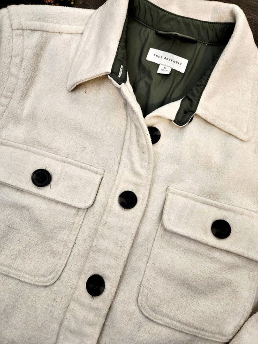 Free Assembly Cream Utility Jacket - Picture 2 of 3